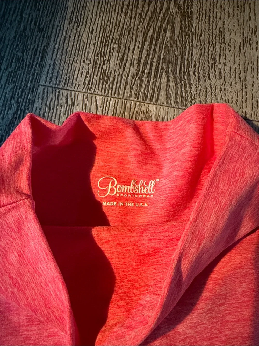 Bombshell sportswear High-Waist coral Heather Shorts